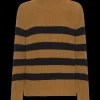 Sweety High Neck Striped
