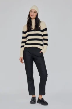 Sweety High Neck Striped