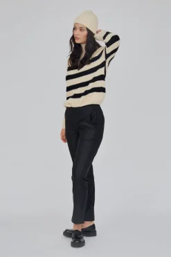 Sweety High Neck Striped