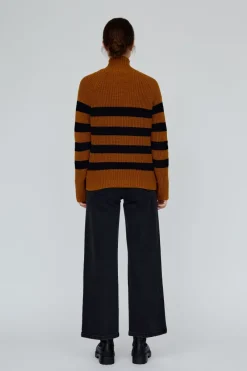 Sweety High Neck Striped